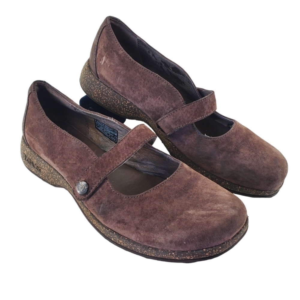 Teva Loafer Mary Jane Shoes Wmns 7 Brown Suede Comfort Casual Cottage Boho Gorp